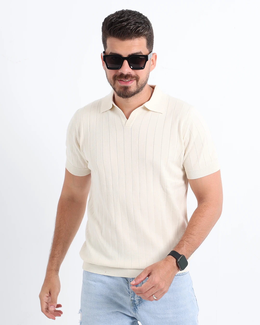 Caracto Polo Tee (Ecru)