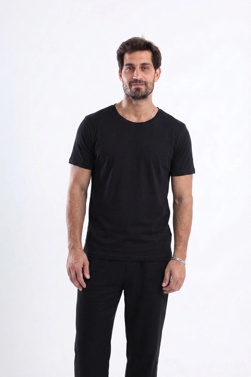 Caracto Essential Jersey Tee – Black