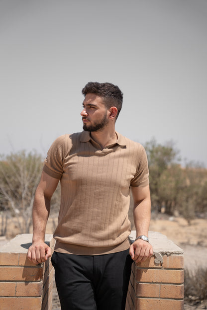 Caracto Polo Tee (Coffee)