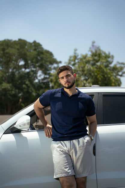 Caracto Polo Tee (Navy)