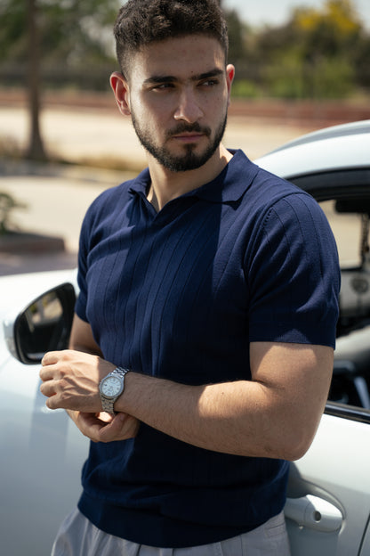 Caracto Polo Tee (Navy)