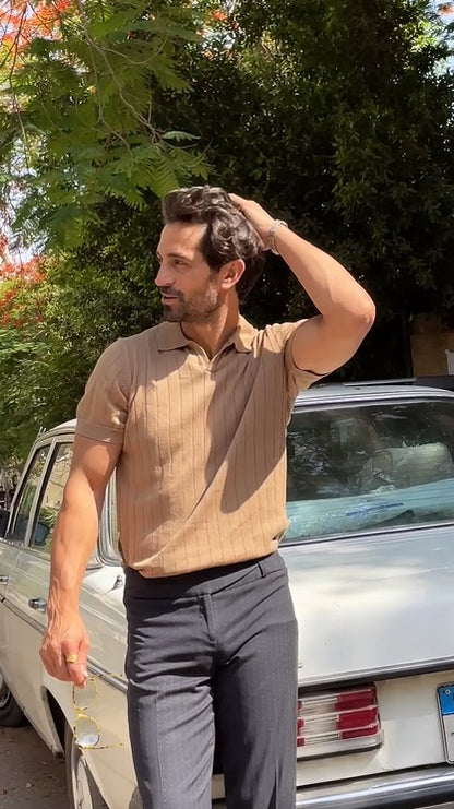 Caracto Polo Tee (Coffee)